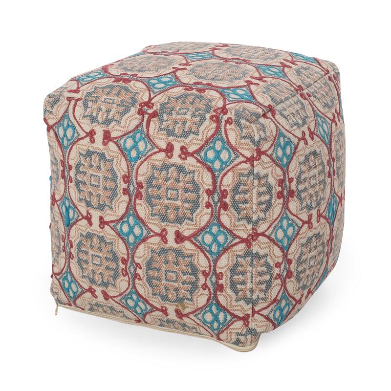 Barracuda Hcrafted Cotton Pouf,Comfortable choice, multiple functions, classic design, and cozy corners