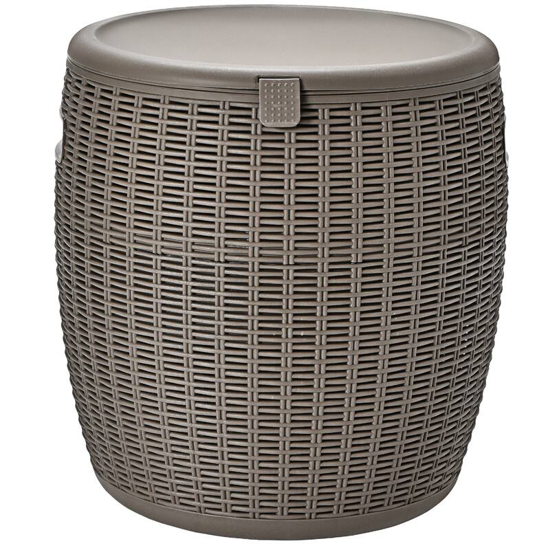 Gymax 9.5-Gal Patio Ice Cooler Bucket Cool Bar Table Cocktail Side - 16'' x 17''