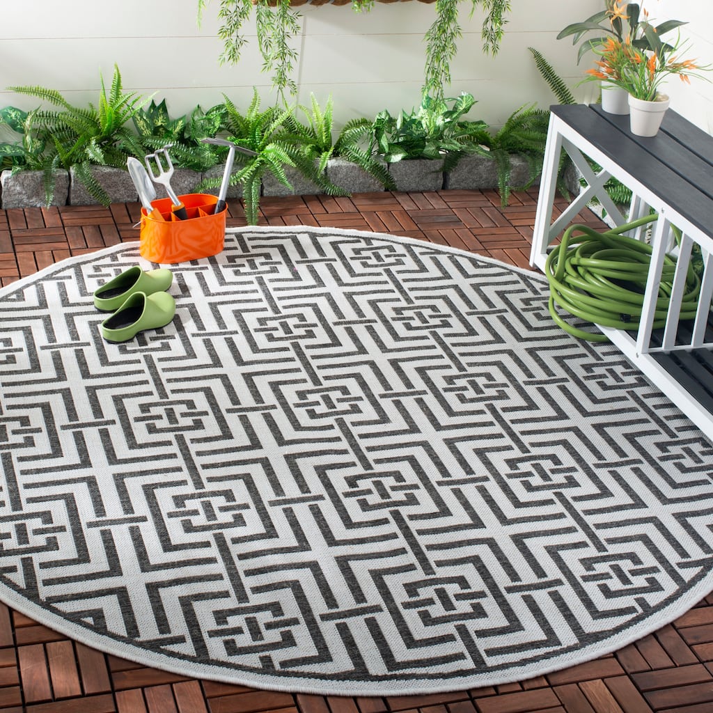 SAFAVIEH Beach House Eliverta Indoor/ Outdoor Waterproof Patio Backyard Rug