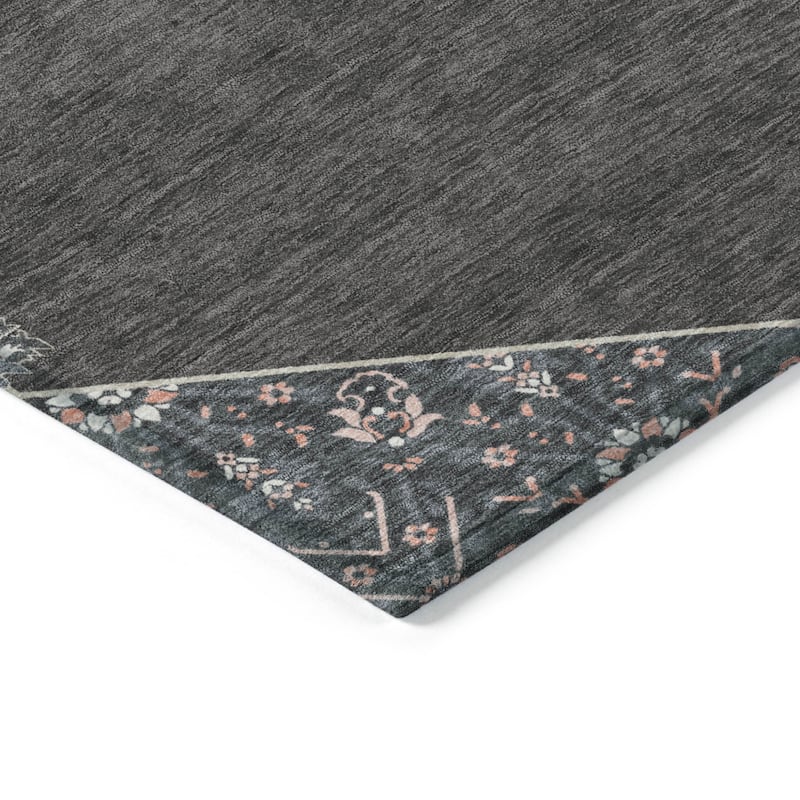 HomeRoots Oriental Traditional Rectangle Outdoor Rug