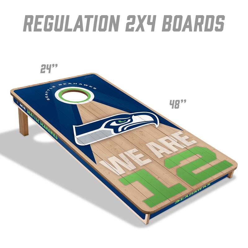 Seattle Seahawks NFL 2x4 Professional Cornhole Board Set