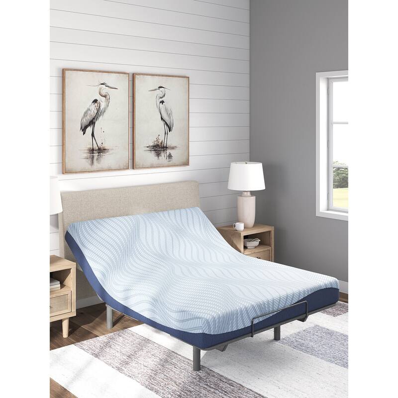 Signature Design by Ashley Peak 2.0 8 Memory Foam Light Blue Mattress