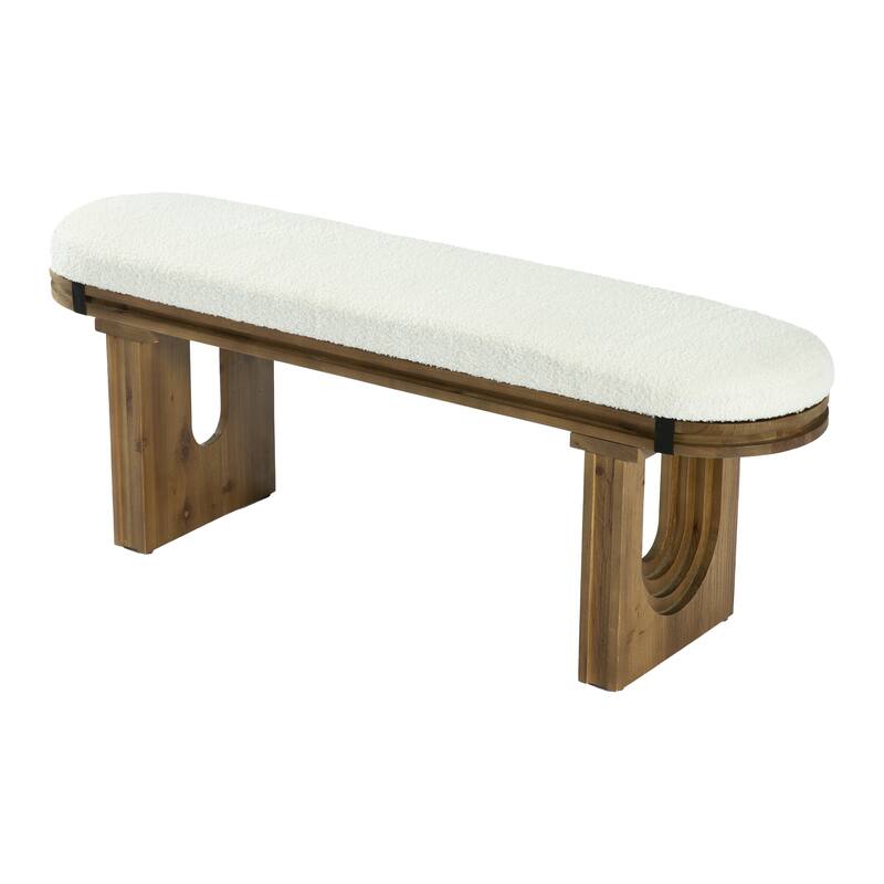47.24" Bedroom Bench, Upholstered Bench for Bedroom End of Bed