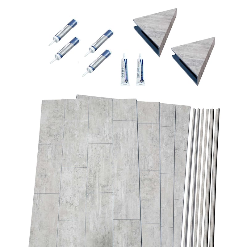 Palisade Shower Surround Kit with Accessories