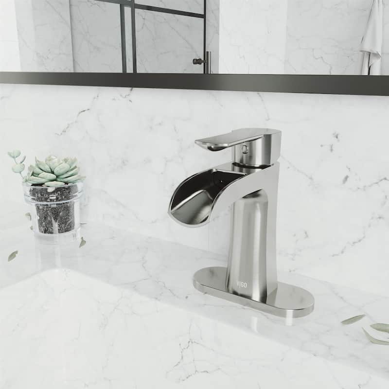 VIGO Paloma 7" H Single Handle Single Hole Bathroom Faucet Set