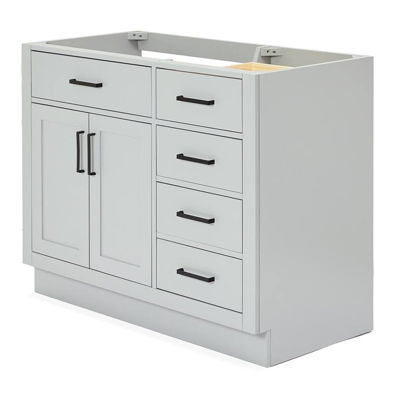 Ariel T042S-L-BC Hepburn 42" Single Free Standing Vanity Cabinet Only