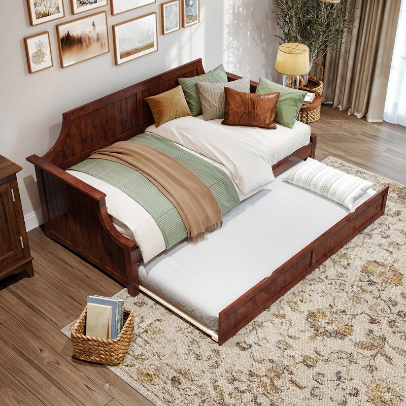 Cambridge Twin Wood Daybed with Twin Size Trundle