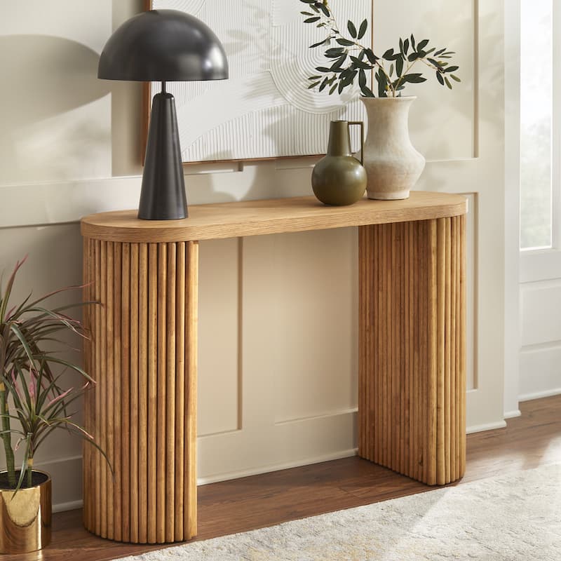 Lifestorey Terra Console Table - Light Walnut