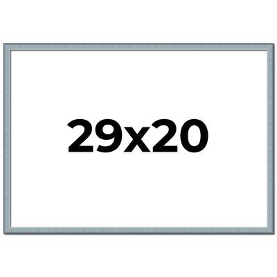 29x20 Frame Rustic Sky Blue Solid Wood Picture Frame | 0.75 Inch