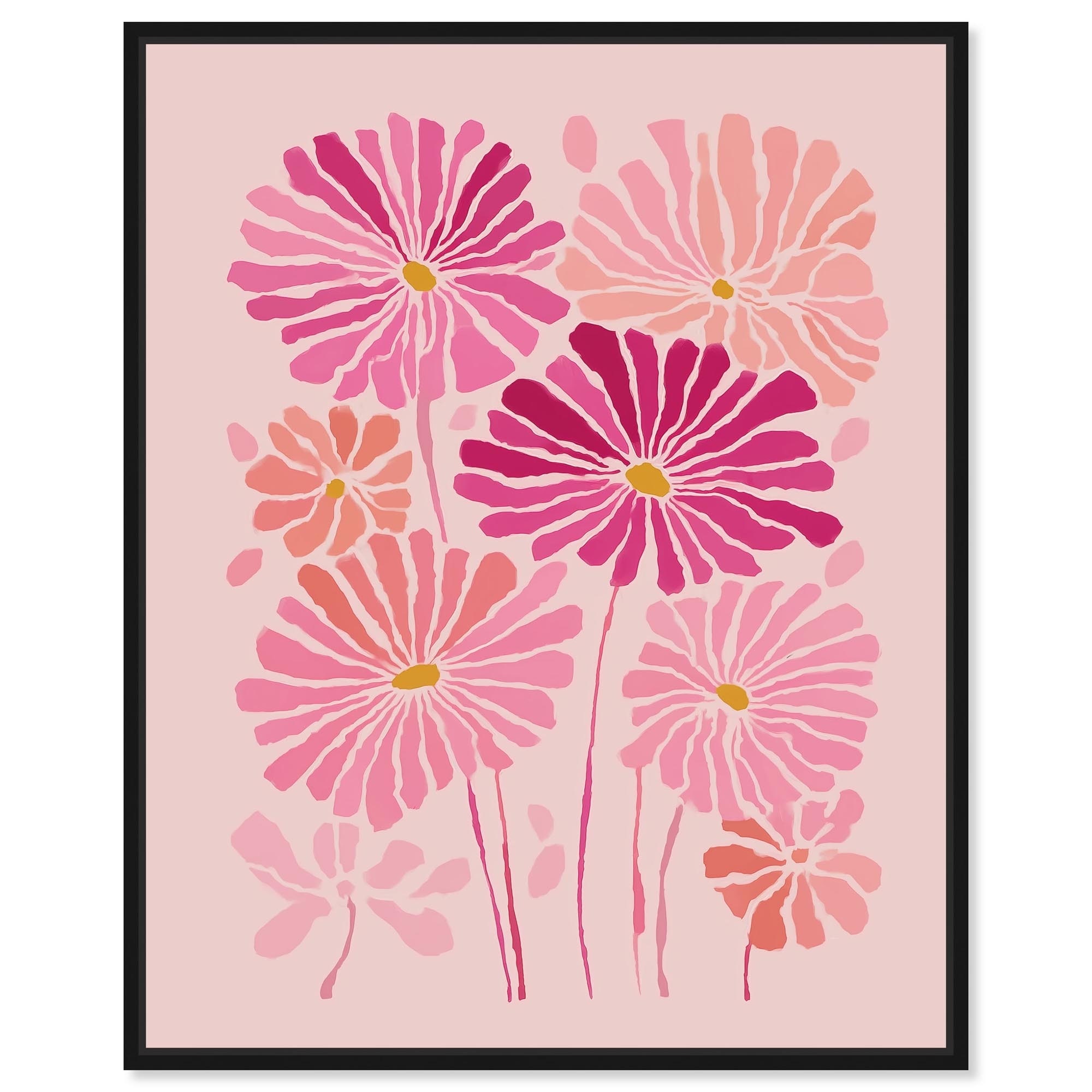 Wall Garden III Boho Decor Framed Canvas Print by Art Remedy