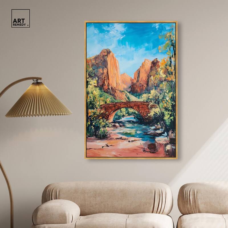 Bridge in Time Canvas by Art Remedy