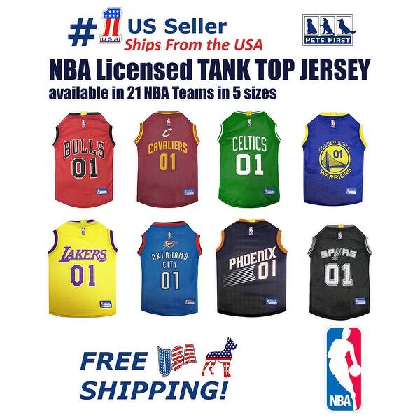 Shop Nba Jersey For Dogs Cats Licensed Comfy Mesh 21
