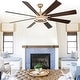 preview thumbnail 73 of 118, 20"/24"/72" Oaks Aura Cotti Low Profile Dimmable Smart Ceiling Fan with Lights 6-Speed Flush Mount Modern Remote