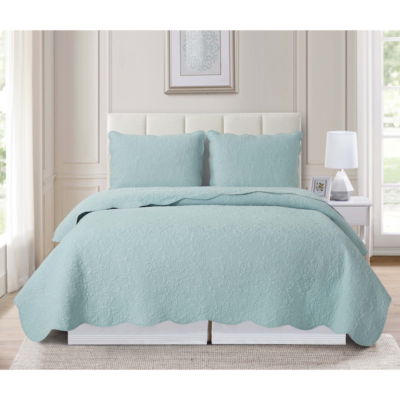 Christiana Cotton Reversible Machine Washable Quilt Set