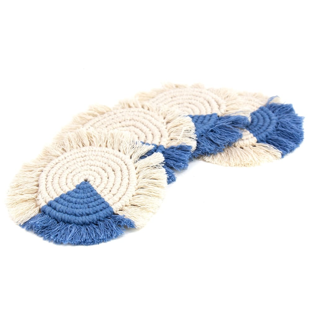 Macrame Coasters, Set of 4