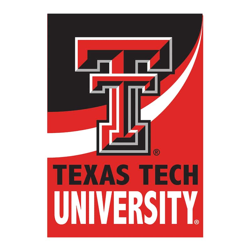 Texas Tech University Burlap Flag House Size