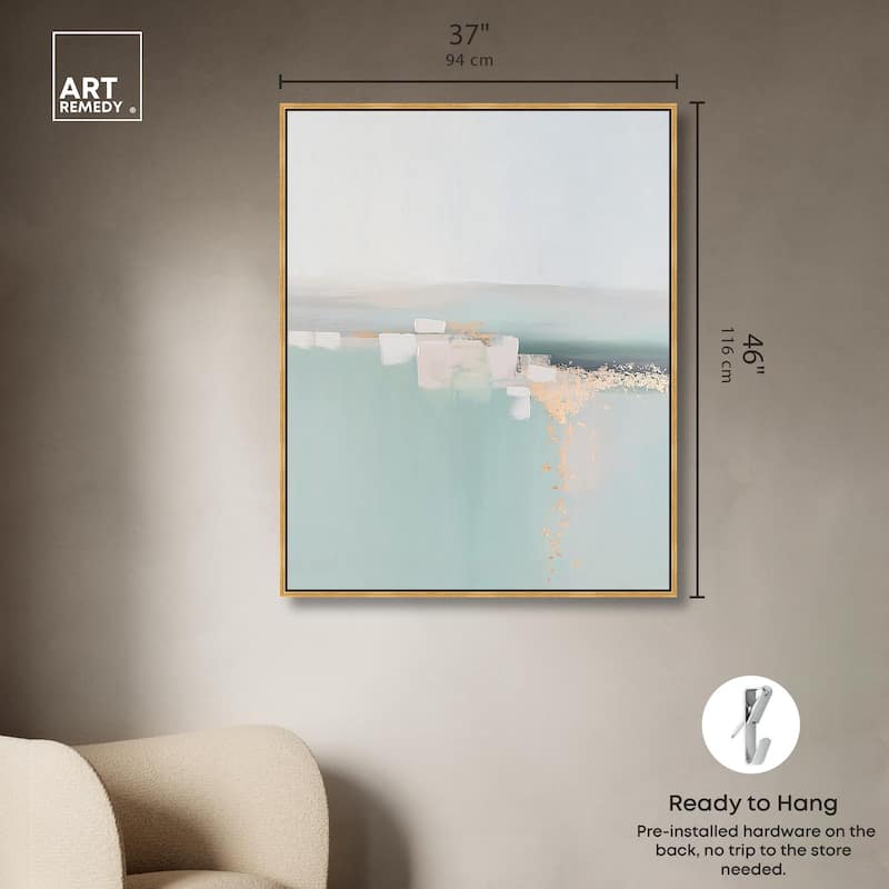 Shimmering Calm Canvas by Art Remedy