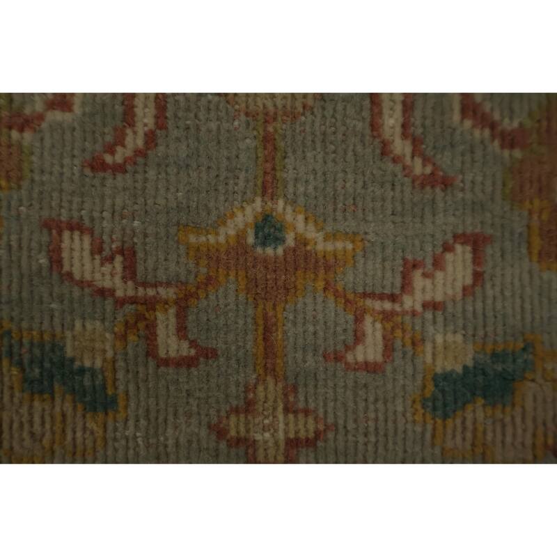 Hand Knotted Oriental 100% Wool Carpet Traditional Floral Navy Blue & Blues Ziegler Area Rug - 3' 2'' X 2' 0''
