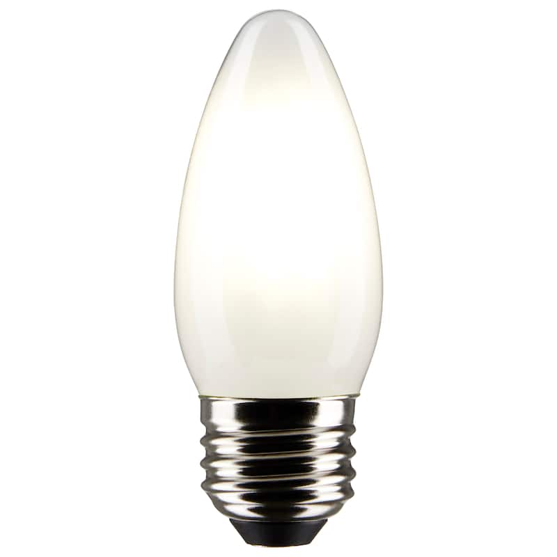 4 Watt B11 LED Frost Finish Medium Base 5000K 120 Volt 2-Pack