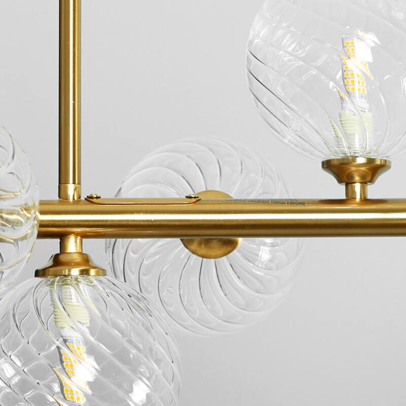 16-Light Sputnik Linear Chandeliers Globe Chandelier For Dining Room