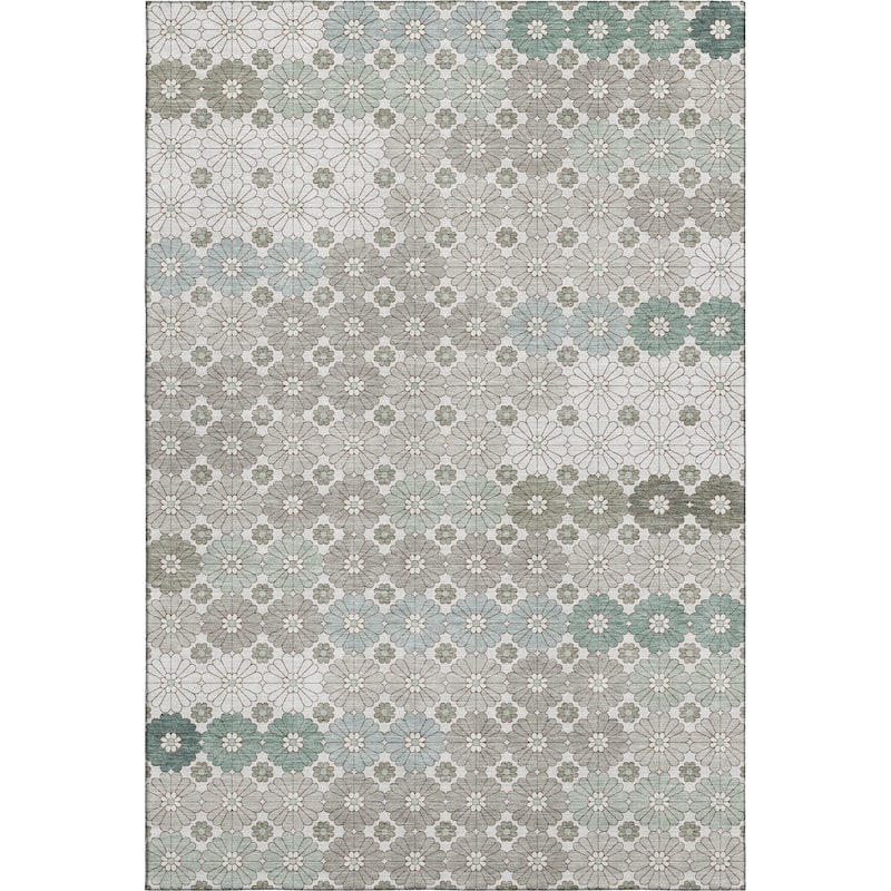 Premium Washable Super Soft Whimsy Mosaic Mayfield Rug