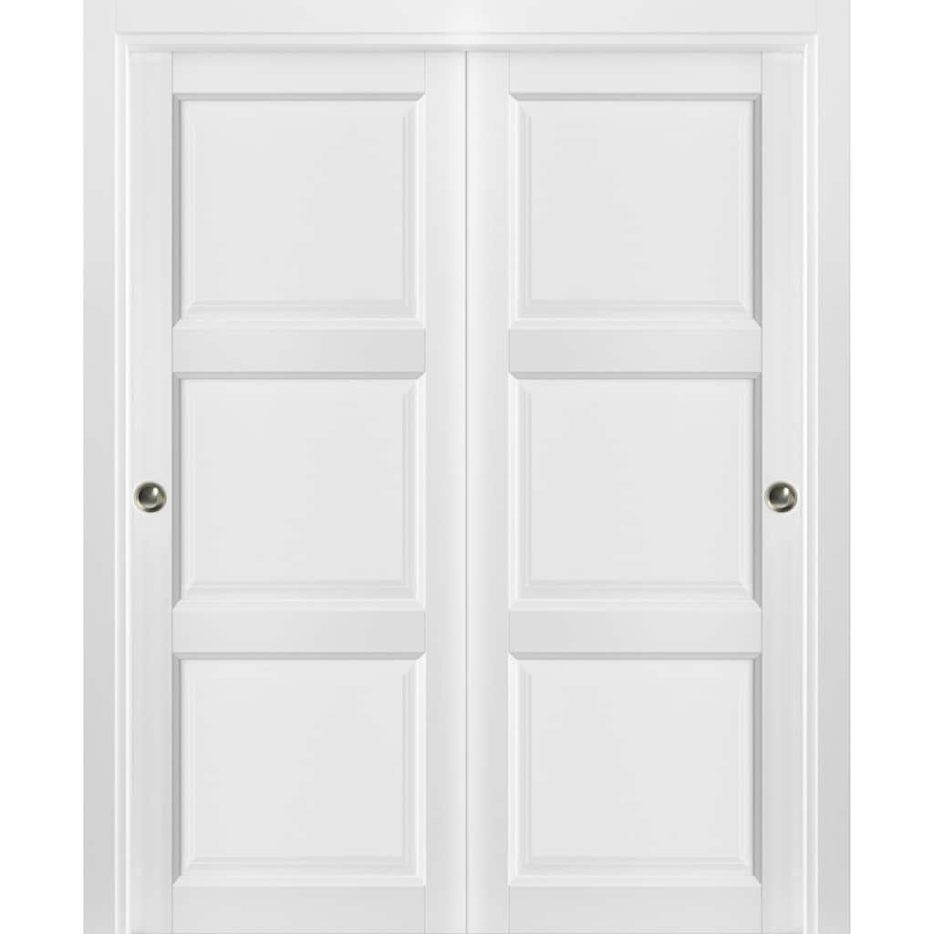 Sliding Closet Bypass Doors / Lucia 2661 White