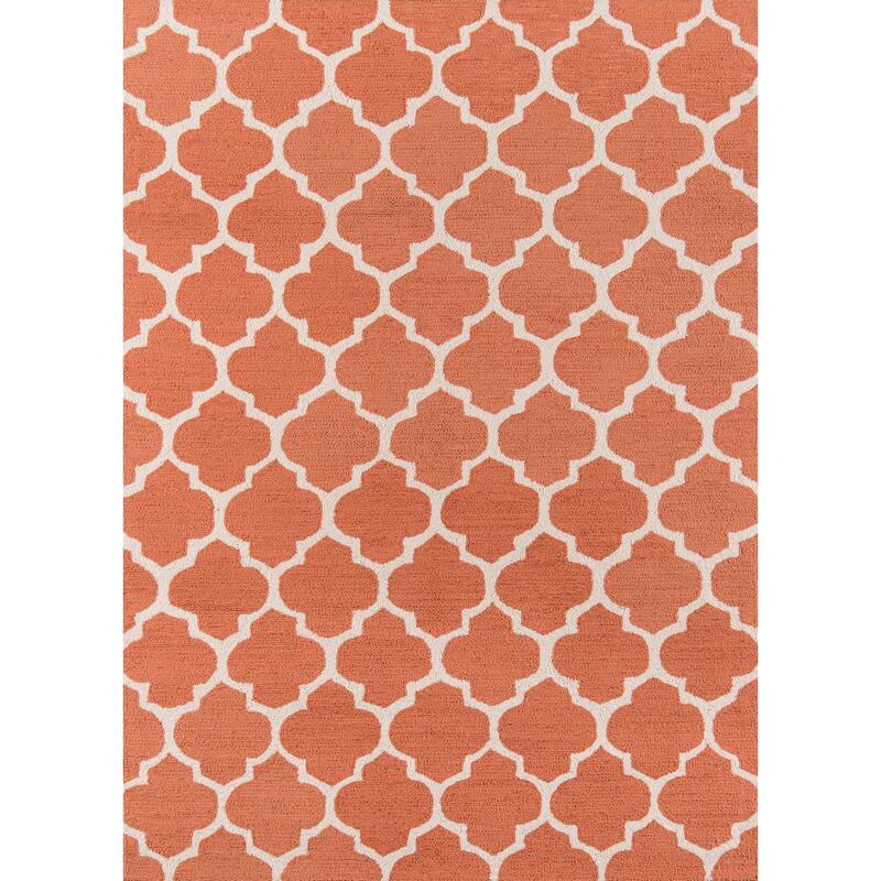 Momeni Geo Hand Hooked Polyester Contemporary Geometric Area Rug