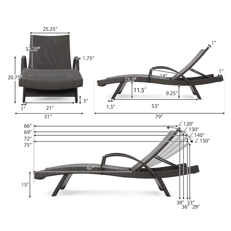 Vilano Outdoor Cushioned Lounge Chair (Set of 2) by Christopher Knight Home