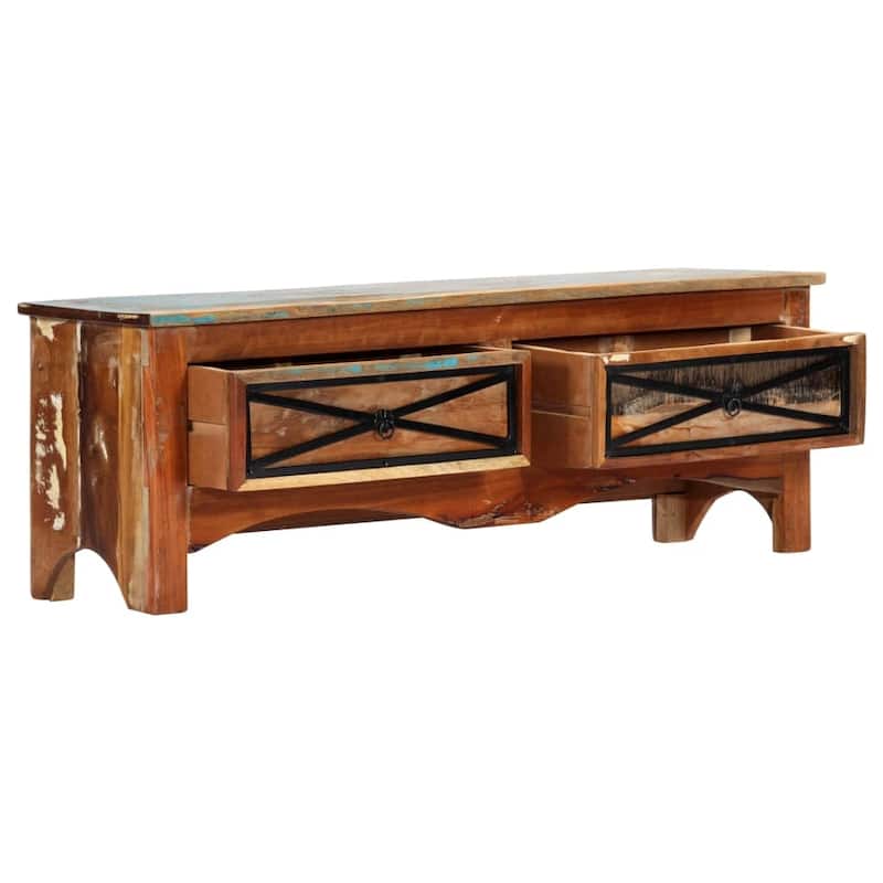 vidaXL TV Stand 47.2"x11.8"x15.7" Solid Wood Reclaimed