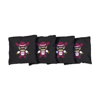New Mexico State Aggies Tokyodachi Black Cornhole Bags