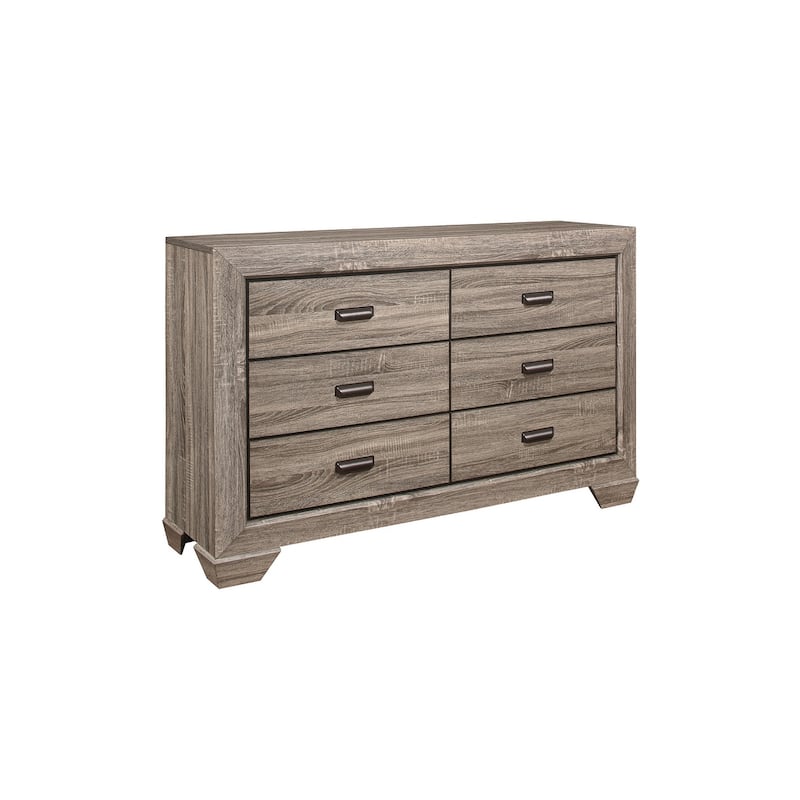 Valli 4 Piece Light Gray Panel Bedroom Set