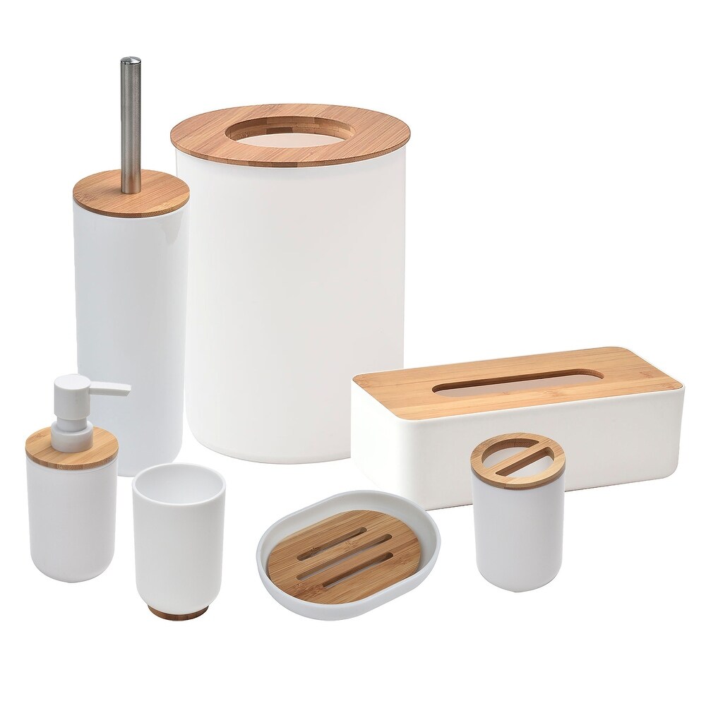 Padang Bathroom Accessories Set Bamboo - On Sale - Bed Bath & Beyond -  35447699