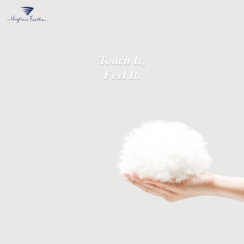 Highland Feather Dual Warmth 800 Fill Power White Down Duvet 700TC Pure Cotton Casing with Corner Ties SmartCare Dual