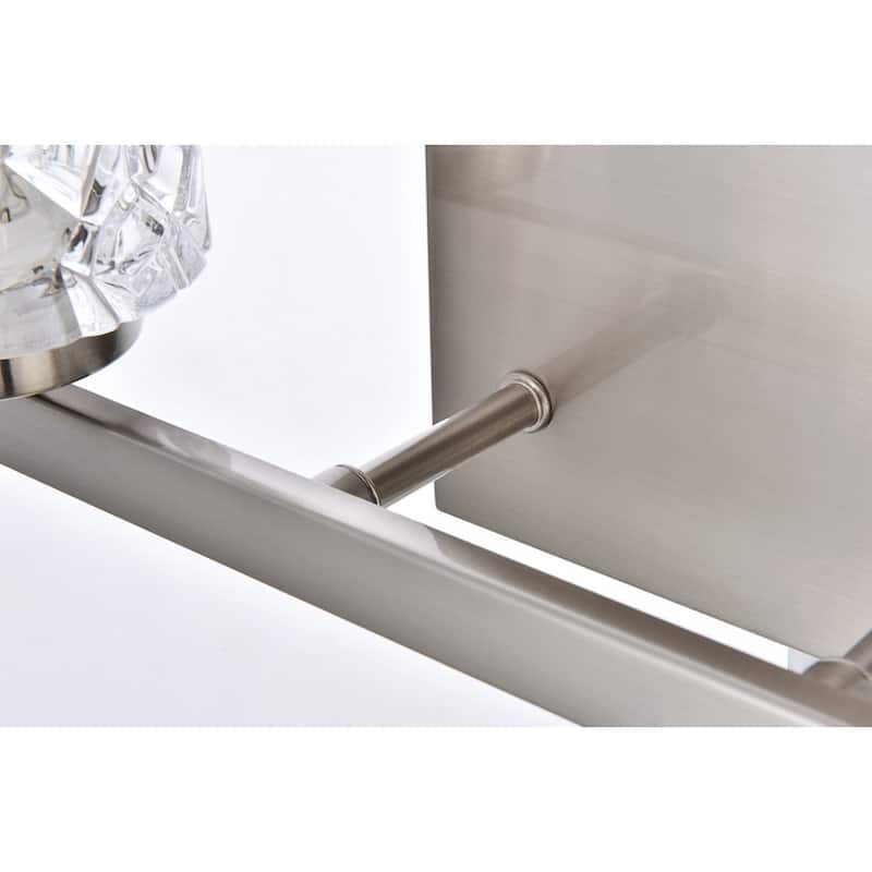 Cara 2 Light Bath Sconce with Clear Shade