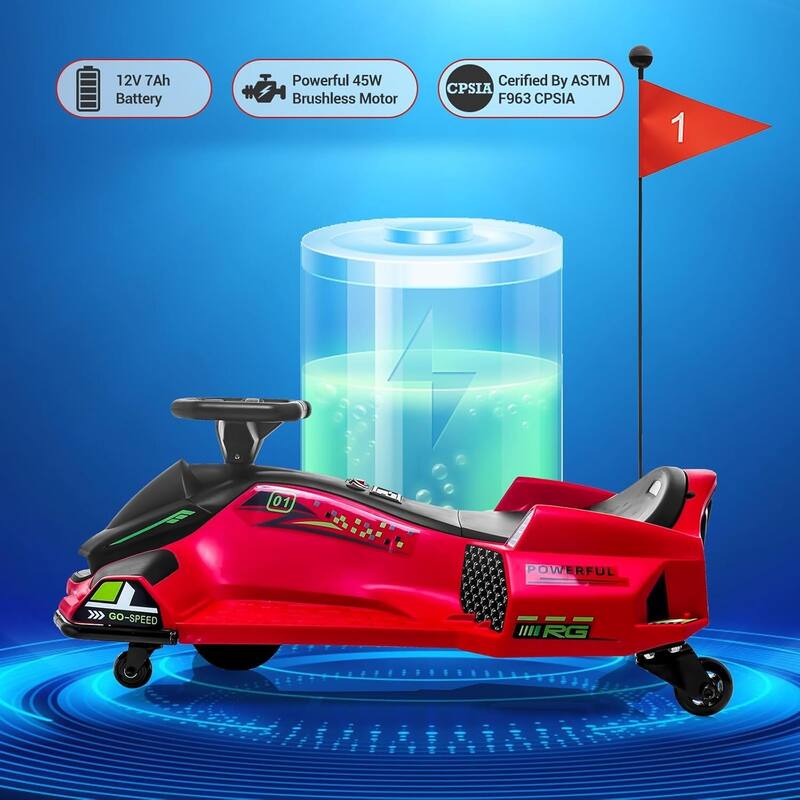 12V Electric Ride On Go Kart Kids Drifting Car for Kids Best Gifts