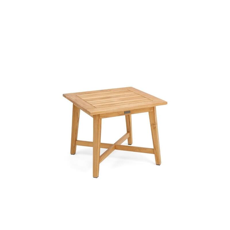 Winston All-Natural Teak Outdoor 24" Square Side Table