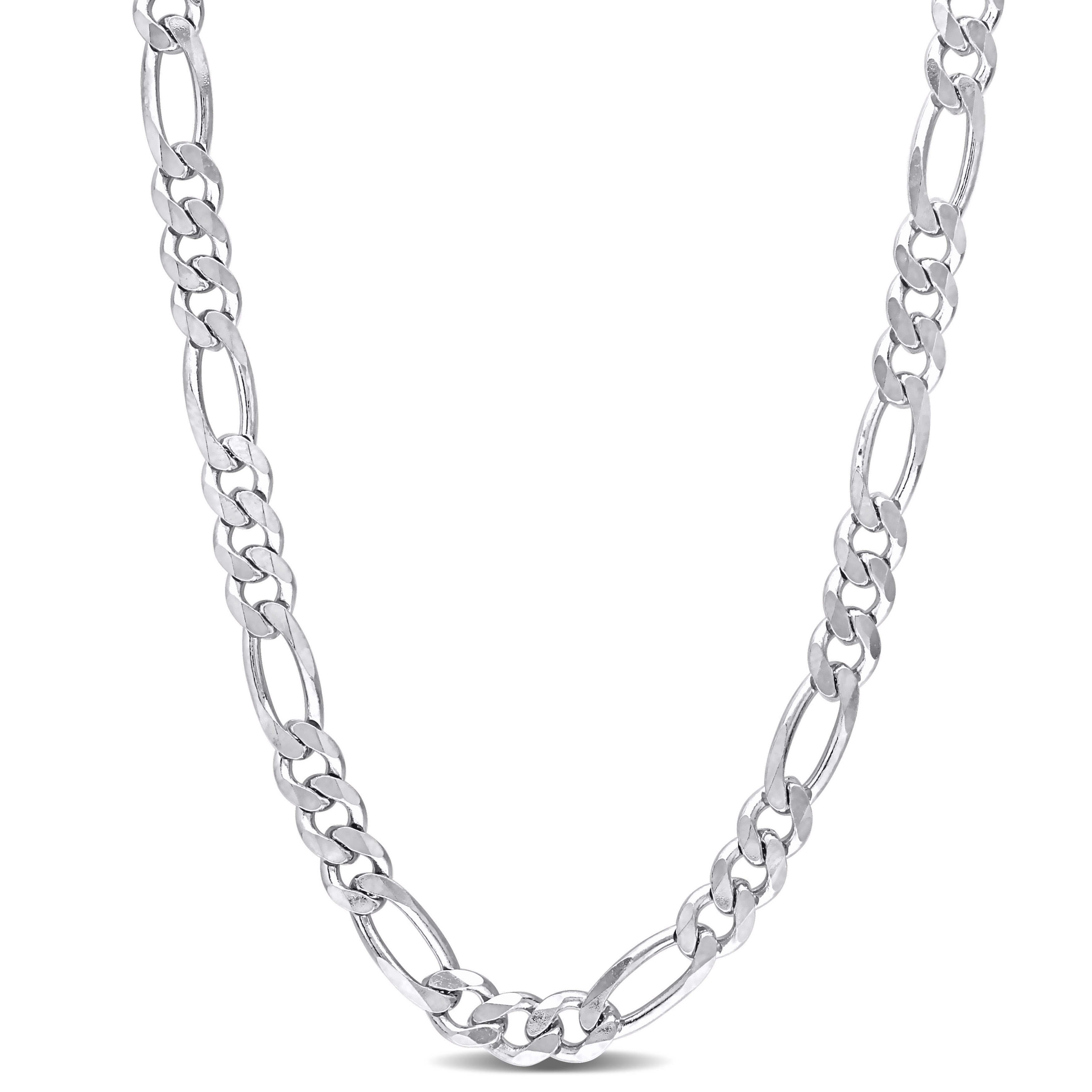 Miadora Sterling Silver Figaro Necklace