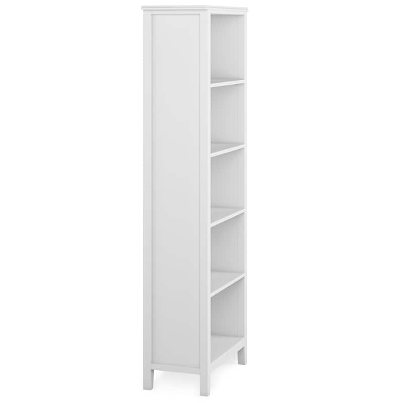 WYNDENHALL Stratford SOLID WOOD 72x26 inch Contemporary 5 Shelf Bookcase - 14"d x 26" w x 72"h