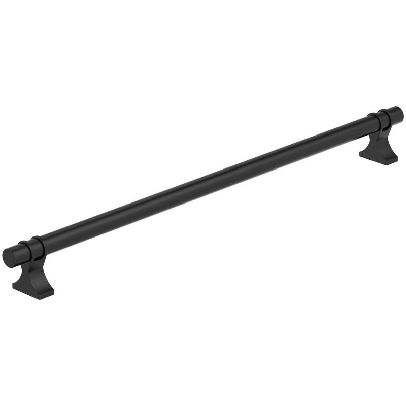 Amerock BP36698 Davenport 12-5/8" Center to Center Bar Cabinet Pull - Matte Black