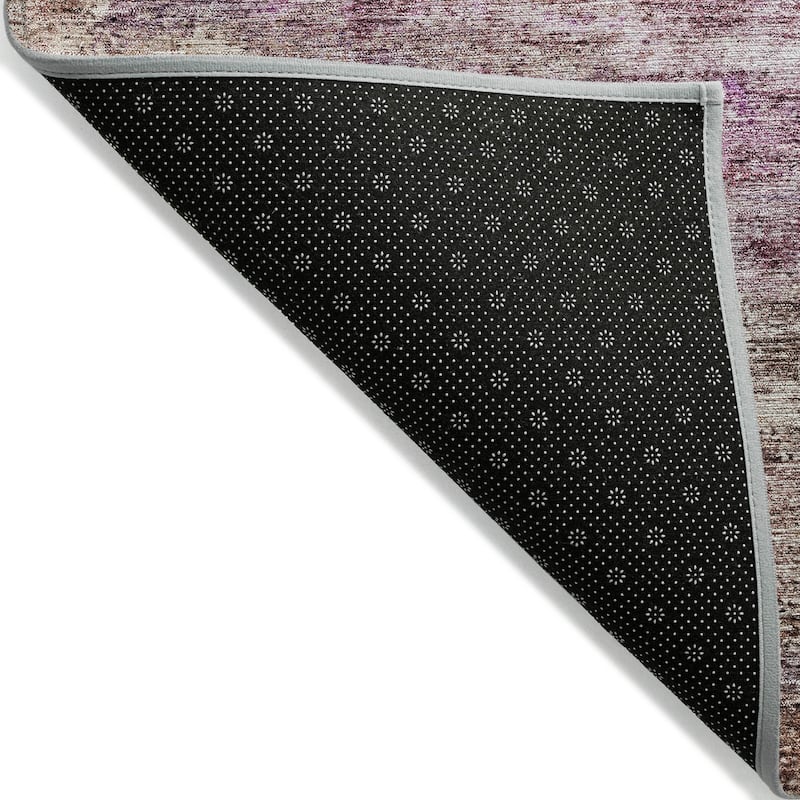 Machine Washable Indoor/ Outdoor Ombre Solid Chantille Rug