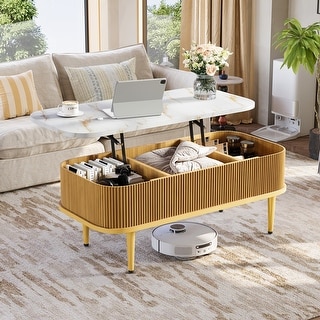 テーブル・チェア・ハンモック ON-U LIFE SIDEBOARD STYLE MY OWN TABLE AOXUN-Fluted-Lift-Top-Coffee-
