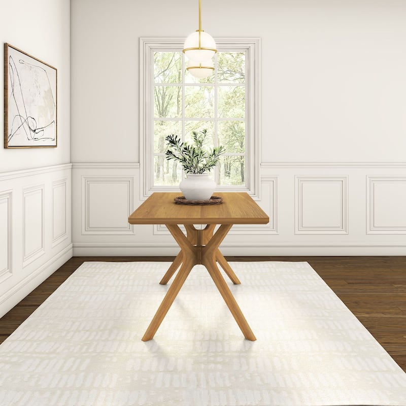 Plank and Beam Verso Cross Leg Rectangular Dining Table - 60"