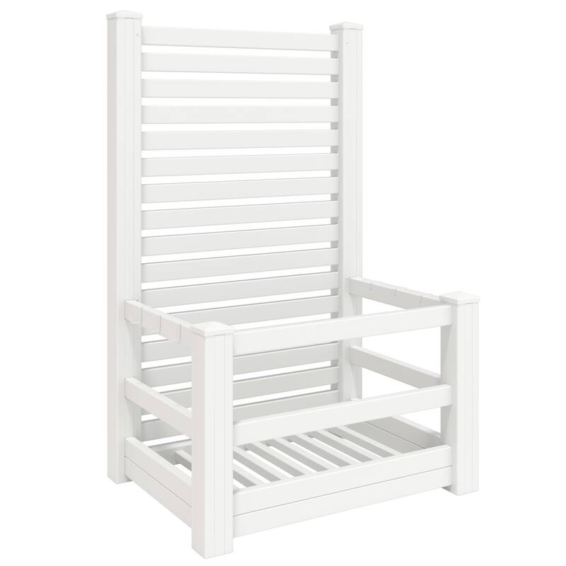 Waterproof Outdoor Pool Storage Bin with Hooks, Basket Holder or Long Panel for Poolside & Patio