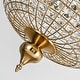 preview thumbnail 6 of 33, Retro French 4/5-Light Antique Brass Globe Crystal Chandelier Kitchen Island Pendant