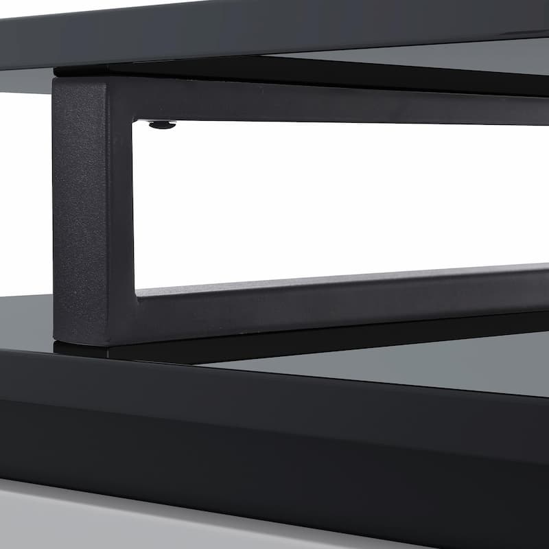 Modern Rectangle TV Stand with Drawers and Cabinet