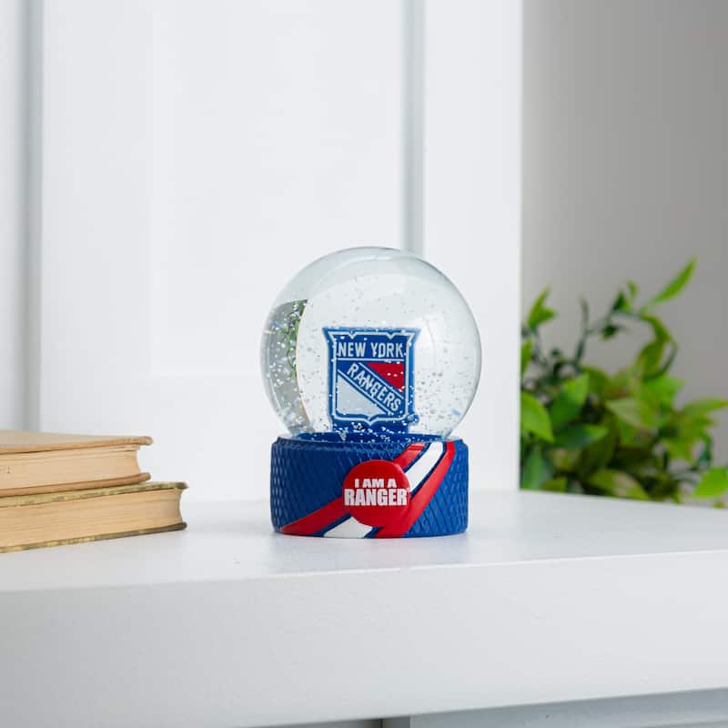 New York Rangers 5 in. Glass Tabletop Snow Globe
