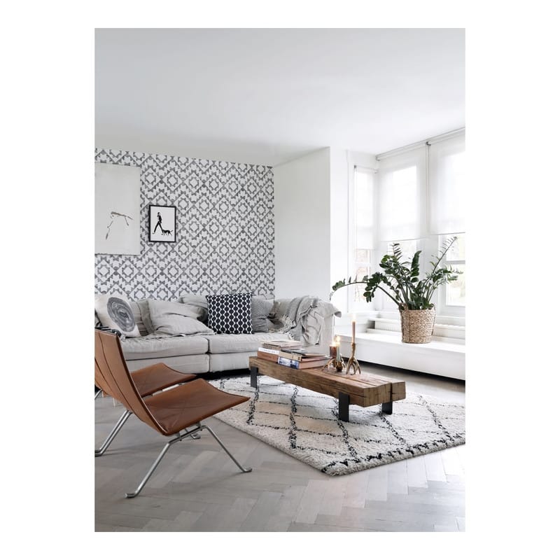 ESTA Home Fantine Black Geometric Wallpaper - 20.5 x 396 x 0.025