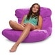 preview thumbnail 82 of 89, Bean Bag Chair for Kids, Teens and Adults, Comfy Chairs for your Room Laguna Lounger - Purple