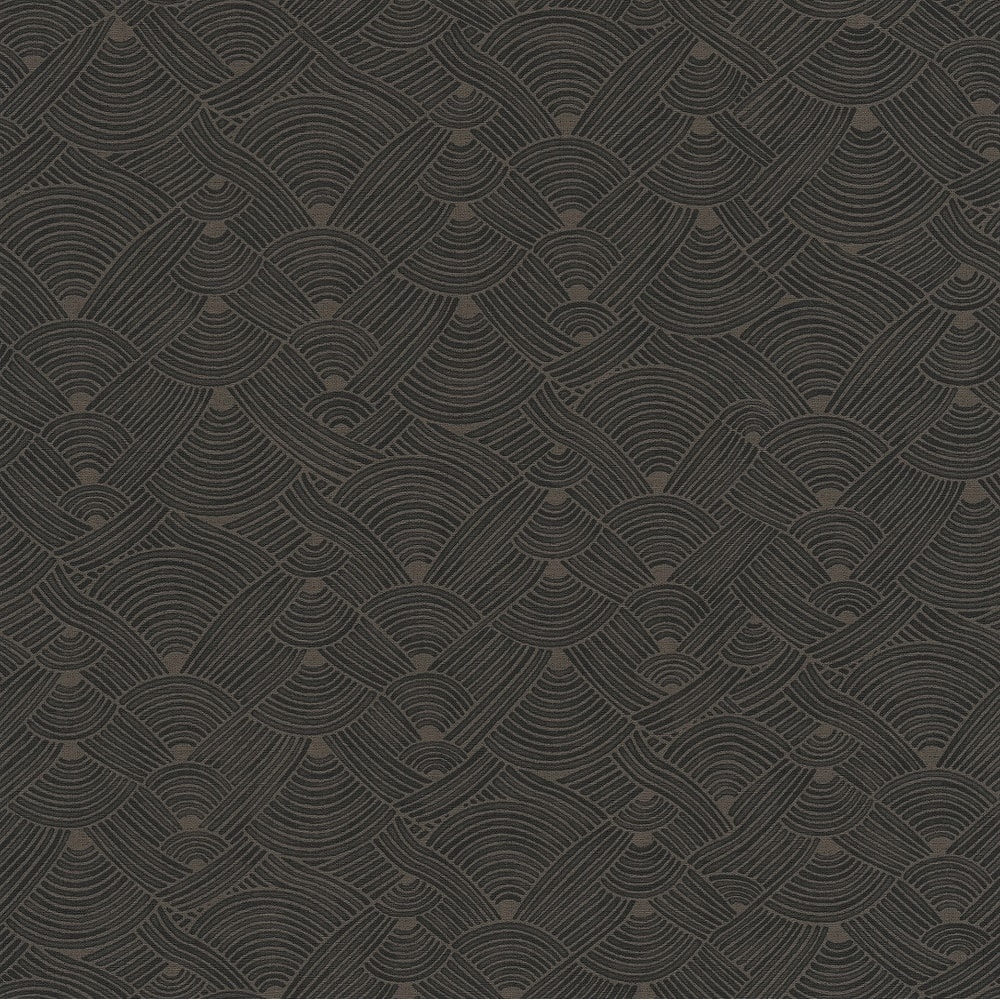 Galerie Wallcoverings Fusion Collection Geo Swirl Motif Non-woven Matte Wallpaper Roll