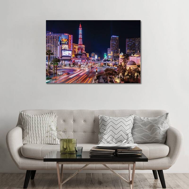 iCanvas "Las Vegas Nevada At Night Strip View" by Susanne Kremer Canvas Print - 32x48x1.5